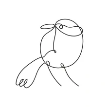 Cute Bird One Line Drawing: Learn to Sketch Small Birds with Just One Line