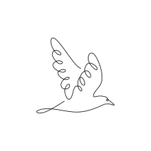 Flying Bird One Line Drawing: Practice Movement and Form with Simple Lines