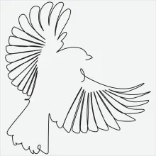 "Minimalist One Line Bird Drawing: Capturing Nature’s Energy in Simple Art"