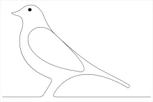 One Line Cute Bird Drawing: A Fun and Easy Way to Learn Drawing Basics