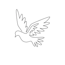 One Line Elegant Flying Dove: A Soothing Art Practice for All Ages