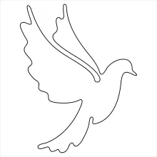 "One Line Minimalist Pigeon Art: A Simple Approach to Everyday Bird Forms"