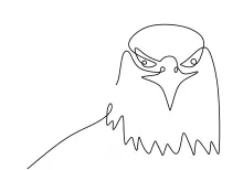 One Line Eagle Drawing for Kids and Adults: Strong Bird Made Simple