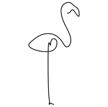Easy One-Line Flamingo Drawing: Learn Long Neck Shapes with Simple Line Techniques