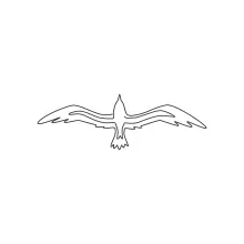 "Minimalist One Line Seagull Drawing: A Simple Approach to Coastal Freedom"
