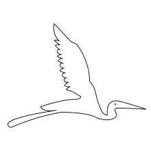 Simple One-Line Heron Drawing for Beginners to Build Animal Drawing Confidence