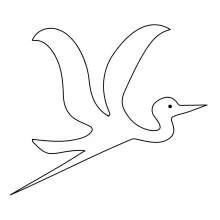 "Minimalist One-Line Heron Drawing: Capturing the Poised Silence of a Wetland Hunter"