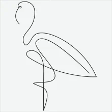 "One-Line Flamingo Drawing: A Minimalist Approach to Capturing Vibrant Beauty"