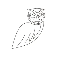 "Minimalist One Line Owl Drawing: Capturing Wisdom in Simple Form"