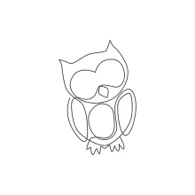 Easy One-Line Art of an Owl: Practice Focus and Form with Minimal Drawing Steps