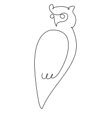 One-Line Perching Owl Drawing: Build Steady Drawing Habits with Simple Animal Forms