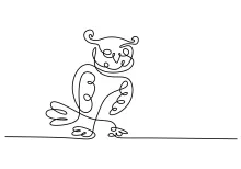 One-Line Owl Drawing: Learn Bold Animal Shapes with Easy and Calm Practice