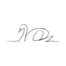 "One-Line Swan Drawing: A Minimalist Approach to Capturing Elegance"