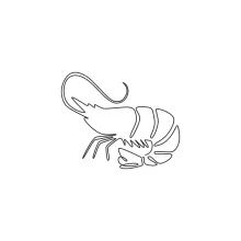Simple One-Line Shrimp Drawing: Practice Shape Recognition with Minimal Effort