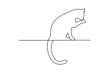 Draw a Cat with One Line – Practice Quiet Shapes with Easy Art Techniques