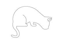 Single Line Art of a Cat to Build Drawing Confidence and Shape Awareness