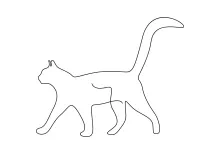  Line Cat Drawing to Learn Balance and Structure with Minimal Tools