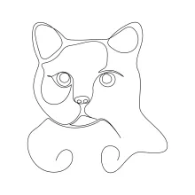 Happy Cats in Simple Line Drawing to Explore Emotion and Movement