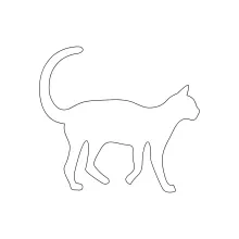  Line Drawing of a Cat to Explore Form and Proportion in Animal Art