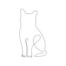 Drawing a Cat in One Line: Fun and Simple for Learning Basic Animal Poses