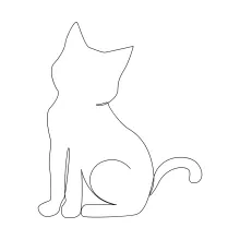 Cat Drawing in One Line: Simple Way to Practice Familiar Animal Forms