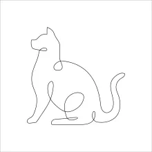 "One Line Feline Art: Easy Drawing Method for Beginners and Experts"