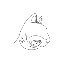 Kitten Head Drawing in One Line: Learn Simple Animal Faces with Fun, Quick Art