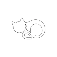 Easy Pet Kitten Drawing with One Line: Build Skills Through Fun and Simple Art