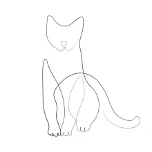 Simple Cat Drawing in One Line: Great Starting Point for New Artists