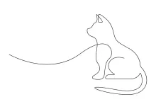 Drawing a Cat in One Line: Simple and Educational for All Skill Levels