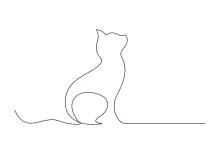 Cat in  Line: A Minimal Drawing Style for Easy Practice and Fun Learning