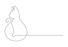 Simple  Line Cat Art: Build Drawing Focus Through Familiar Animal Poses