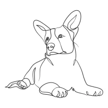 Easy One Line Dog Drawing: Learn to Draw a Pet with a Simple Line