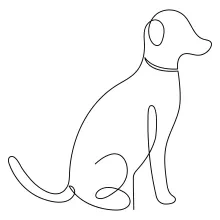 One-Line Dog Drawing: Easy and Fun Animal Art for All Ages