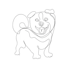 Simple Dog Drawing in One Line: A Great Start for Young Artists
