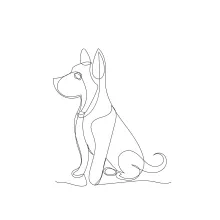 Draw a Dog with One Line: A Fun and Easy Animal Art Technique