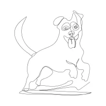 One-Line Dog Sketch: Use Simple Lines to Explore Basic Animal Shapes
