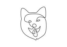 One Line Drawing of a Calm Dog: Simple Art for All Ages to Try