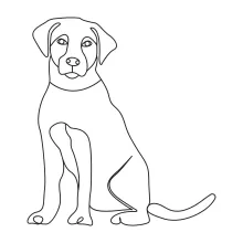 "One-Line Dog Art: A Simplified Approach to Capturing Pets with Expression"