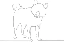"Minimalist One Line Pet Dog: An Accessible Drawing Study for Beginners"
