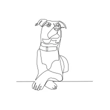 Full Dog Drawing with One Line: Build Animal Drawing Skills the Easy Way