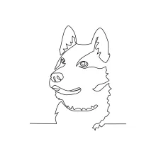 One Line Dog Art for Kids and Adults: Learn to Draw with Simple Animal Shapes