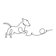 Simple Dog Drawing with One Line: Learn Animal Shapes with Confidence