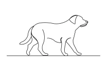One Line Pet Dog Sketch – Simple and Fun Drawing Exercise for All Ages
