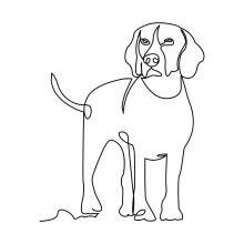 One Line Dog Drawing for Creative Expression: Learn to Draw with Confidence