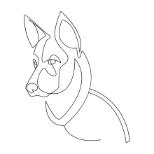One Line Dog Art for Practice: Learn Simple Animal Drawing Techniques