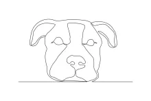"Minimalist One Line Happy Dog Drawing: A Quick and Easy Way to Sketch Pets"