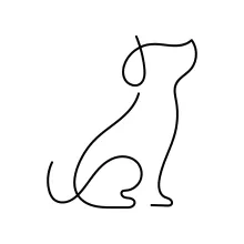 Playful Dog One Line Art – Easy Way to Sketch Energetic Animals