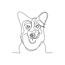 Drawing a Pack of Dogs: One Line, Many Pets