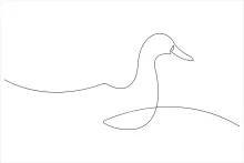 One-Line Duck Art for Kids and Beginners: Practice Simple Animal Shapes
